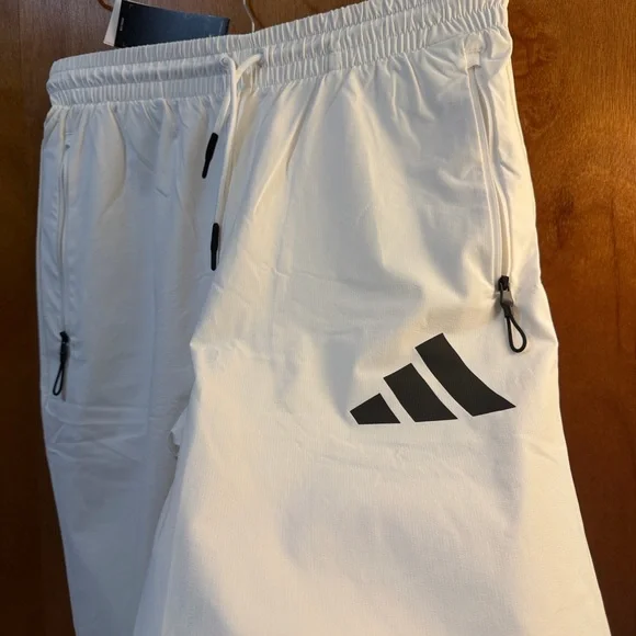 adidas White and Black Sweatpants